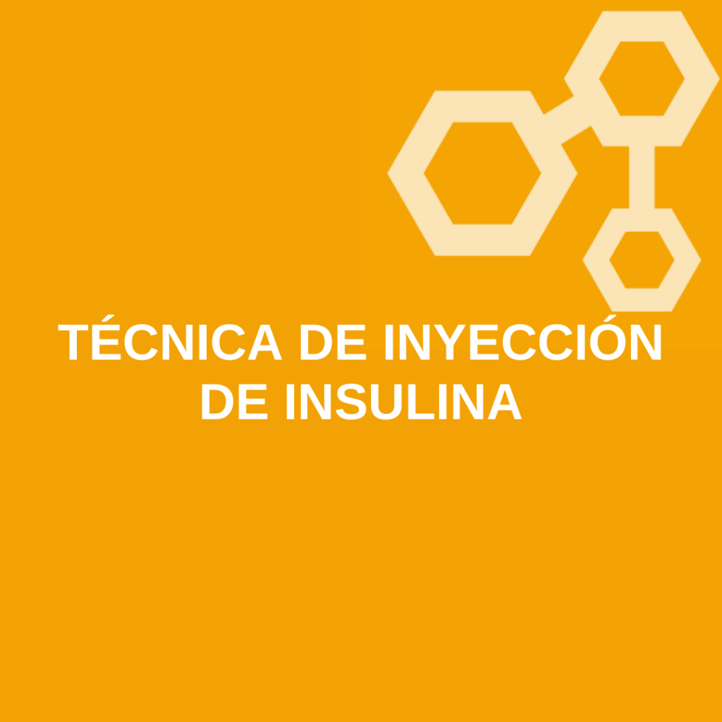Técnica de inyección de insulina a cargo de la Doctora Mañas